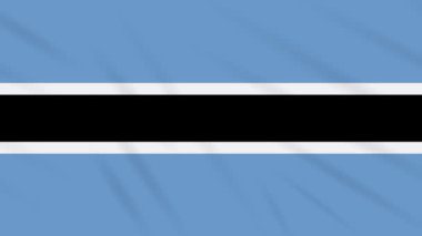 Botsvana bayrak sallayarak bez arka plan, döngü