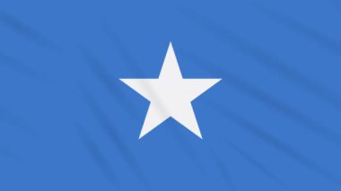 Somali bayrağı sallayarak bez, arka plan döngüsü