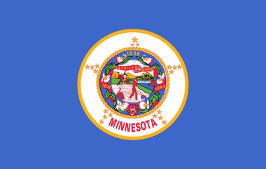 ABD'nin Minnesota Eyaleti bayrağı, vektör