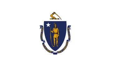 ABD Massachusetts Eyaleti bayrağı, vektör
