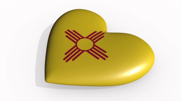 New Mexico hart beats en werpt een schaduw, lus — Stockvideo