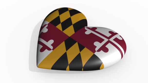 Maryland cuore batte e getta un'ombra, loop — Video Stock