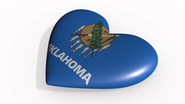 Oklahoma cuore batte e getta un'ombra, ciclo — Video Stock