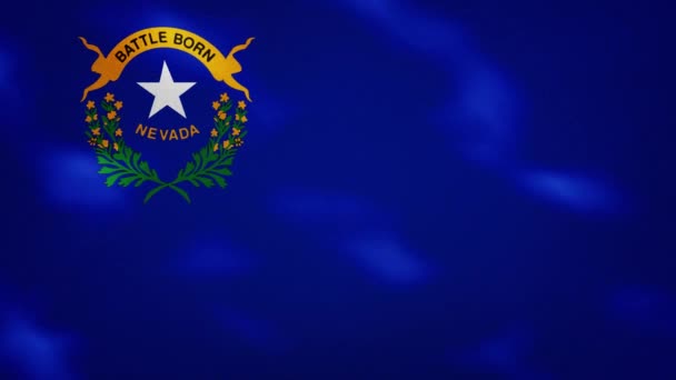 Nevada dichte vlag stof wavers, achtergrond lus — Stockvideo