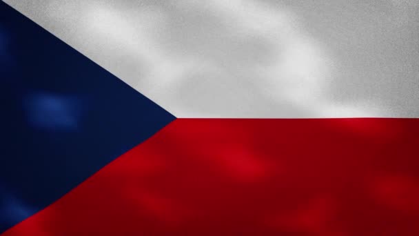 République tchèque onduleurs de tissu drapeau dense, boucle de fond