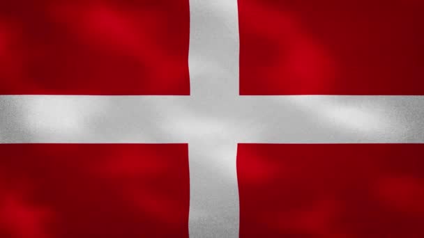 Souveräner Malteserorden: Dichte Flagge, Schleife im Hintergrund — Stockvideo