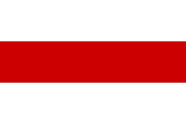 Wit Rood Witte Vlag Historisch Symbool Van Wit Russen Vectorafbeelding — Stockvector