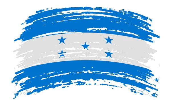 Honduras Flag Grunge Brush Stroke Vector Image — Stock Vector