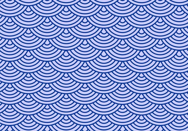 Fischschuppen Muster Vektor Blaue Grapichs — Stockvektor