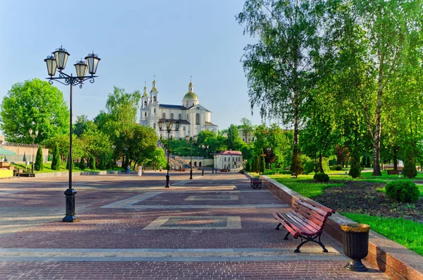 Heilige Veronderstelling Kathedraal Heuvel Van Veronderstelling Vitebsk Wit Rusland — Stockfoto