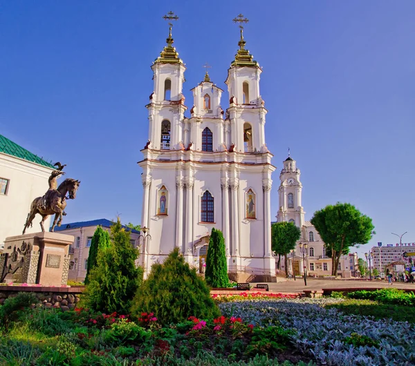 Pohled Město Vitebsk Kostel Vzkříšení Bělorusko Vitebsk — Stock fotografie