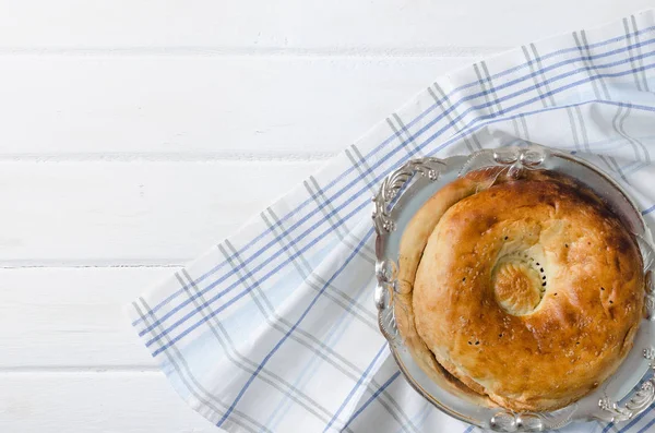 Povos Pão Tradicionais Ásia Central Pão Liso Assado Forno Tandoor — Fotografia de Stock