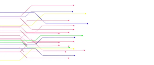 Abstrato Luz Fundo Circuito Elétrico — Vetor de Stock
