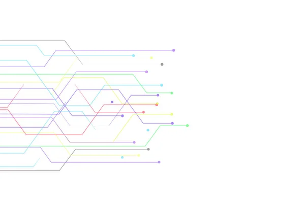 Circuito Eléctrico Abstracto Fondo Luz — Archivo Imágenes Vectoriales