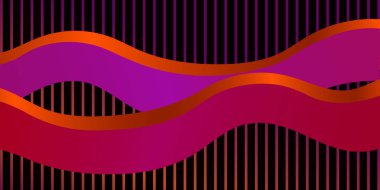 Fütürizm. Degrade ile doldurulmuş birim satırları. arka plan da bir degrade ile dolu simetrik bantlar oluşur.