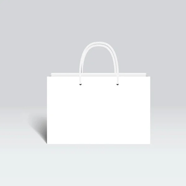 White Bag Plain Background Vector — 스톡 벡터