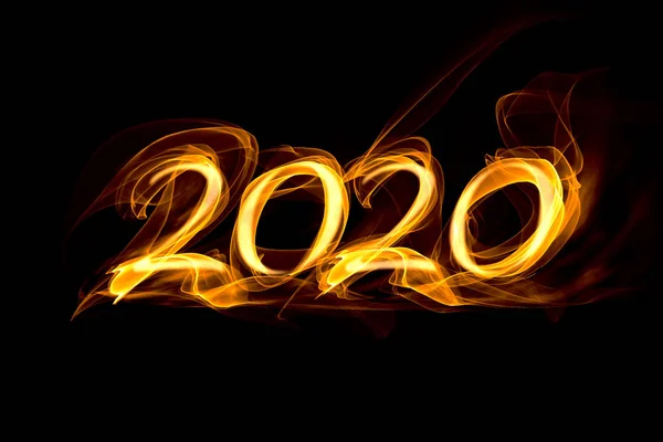 배경에 연기의 2020 — 스톡 사진