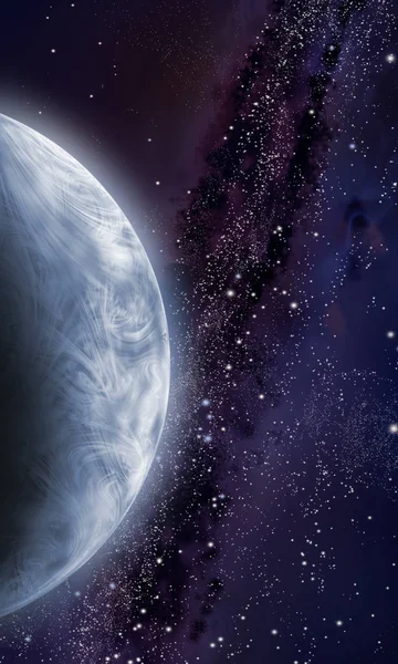 スペース 星空を背景にした惑星 — ストック写真