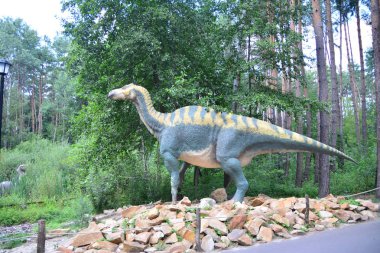 Belgorod, Rusya, 04.08.2018: Dinozorlar Dinopark