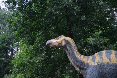 Belgorod, Rusya, 04.08.2018: Dinozorlar Dinopark