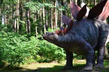 Belgorod, Rusya, 04.08.2018: Dinozorlar Dinopark