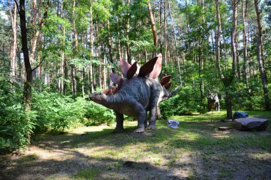 Belgorod, Rusya, 04.08.2018: Dinozorlar Dinopark