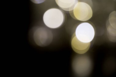 Yumuşak odak, odak dışı Karanlık gecede bir sürü LED ampul