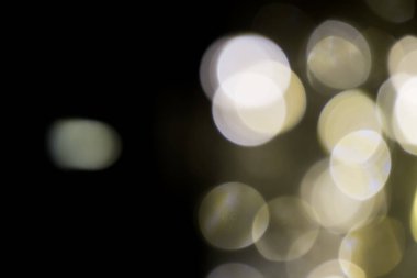 Yumuşak odak, odak dışı Karanlık gecede bir sürü LED ampul