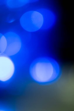 Yumuşak odak, odak dışı Karanlık gecede bir sürü LED ampul