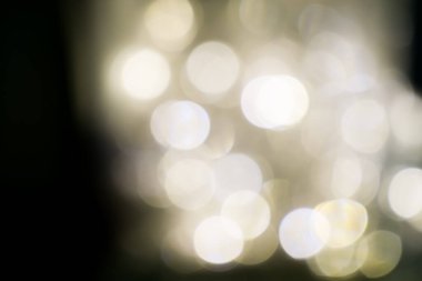 Yumuşak odak, odak dışı Karanlık gecede bir sürü LED ampul