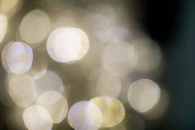 Yumuşak odak, odak dışı Karanlık gecede bir sürü LED ampul