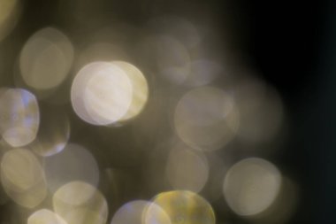 Yumuşak odak, odak dışı Karanlık gecede bir sürü LED ampul