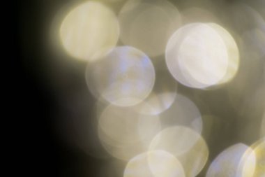 Yumuşak odak, odak dışı Karanlık gecede bir sürü LED ampul