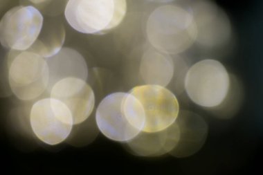 Yumuşak odak, odak dışı Karanlık gecede bir sürü LED ampul