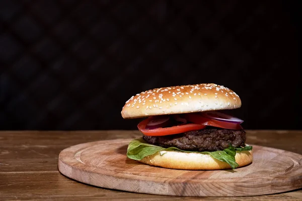Hotový Burger Náplní — Stock fotografie