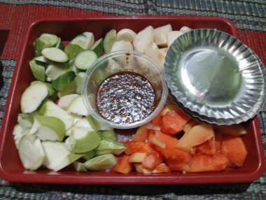 Lezzetli yiyeceklerin yakın görüntüsü