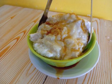 Bir kase Durian buzu.