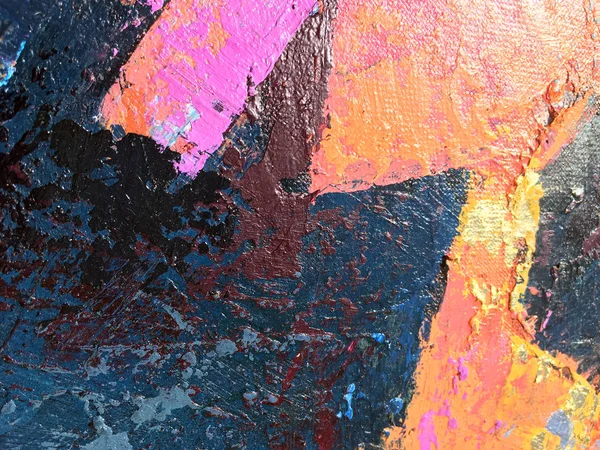 Sonnenuntergang Abstrakte Malerei Kunst Mit Natürlichen Acryl Texturen Auf Der — Stockfoto