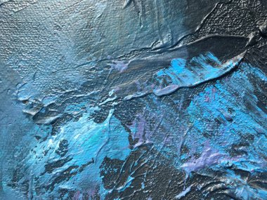 Indigo derin evrenin karanlık gece. Koyu mavi arka plan ile doğal indigo boya dokular. Parlak işaretler, afiş ve diğer tasarım çalışmaları için şaşırtıcı her gece zemin.