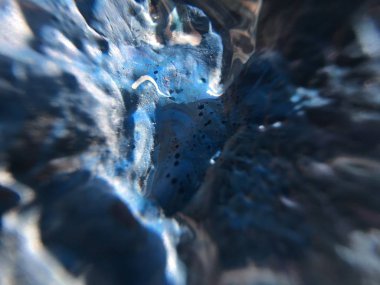 Indigo derin evrenin karanlık gece. Koyu mavi arka plan ile doğal indigo boya dokular. Parlak işaretler, afiş ve diğer tasarım çalışmaları için şaşırtıcı her gece zemin.