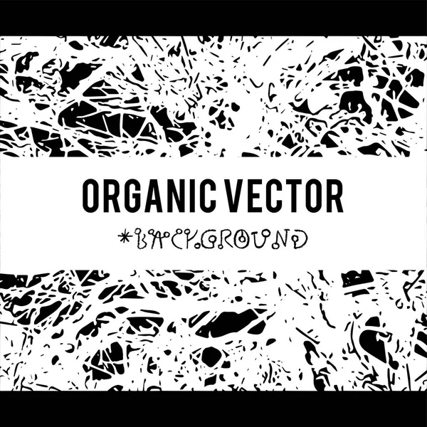 Органічний Векторний Фон Текстурами Листя Природи Темними Гранжевими Предметами Створення — стоковий вектор