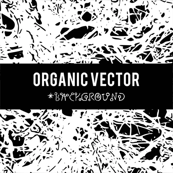 Fondo Vector Orgánico Con Texturas Follaje Naturaleza Elementos Grunge Oscuros — Archivo Imágenes Vectoriales