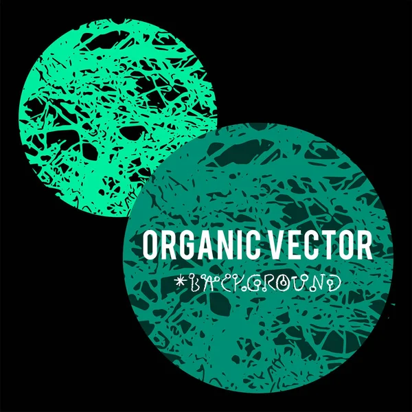 Fondo Vector Orgánico Con Texturas Follaje Naturaleza Elementos Grunge Oscuros — Vector de stock