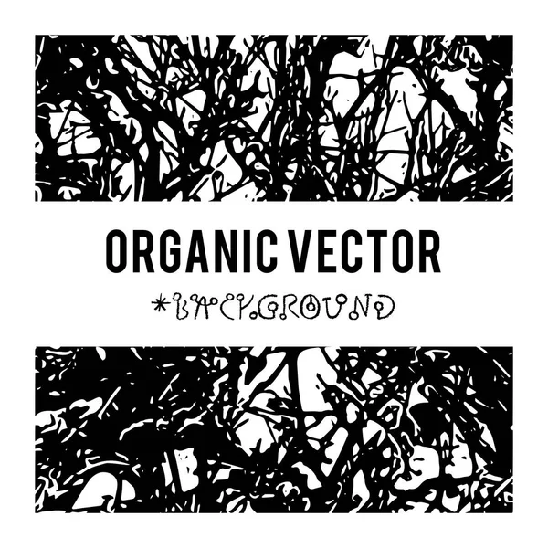 Fundal Vectorial Organic Texturi Frunze Naturale Elemente Grunge Întunecate Pentru — Vector de stoc