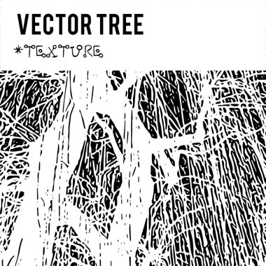 Doğal bitki örtüsü dokular ile arka plan için bir ağaç ve Eko grunge öğeleri oluşturma, tasarım afiş, müzik kapak, duvar kağıtları, el ilanları, Web siteleri grunge endüstriyel fikirler ile vektör silüeti.