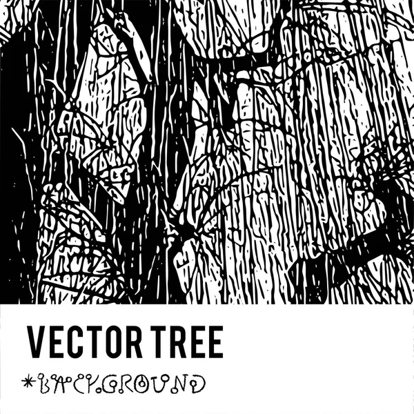 自然の葉のテクスチャの背景の木とデザイン バナー広告 音楽カバー チラシ グランジ産業のアイデアを Web サイトの作成のためエコ グランジ アイテムのベクトル シルエット — ストックベクタ