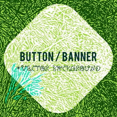 Doğal çim dokulu arka plan ve çevre grunge öğeleri oluşturmak için tasarım afiş, müzik kapak, duvar kağıtları, el ilanları, Web siteleri grunge biyo fikirler ile vektör.