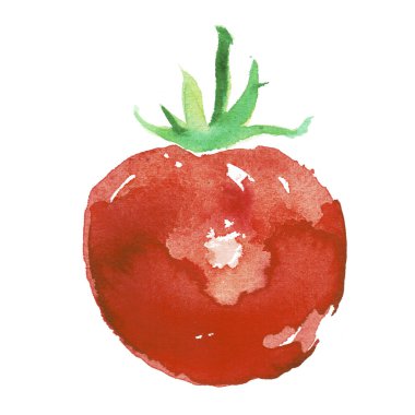 Domates sulu boya sanatsal Gösterim amacıyla tasarım organik gıda, hamur, restoran iş etiket tasarımı.