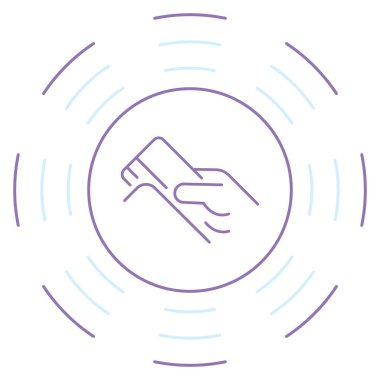 Kredi kartları tutan vektör lineer amblem, ödemeler rozet, ödemeler Infographic el kümesi. Düğme ödeme hizmeti Web sitesi ya da finans mobil uygulaması tasarım vektör ince çizgi Amblemler.