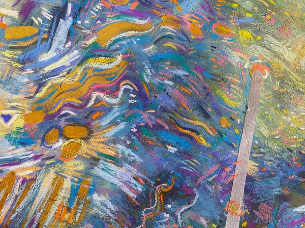 表現主義金空の背景 トレンディな絵画のテクスチャです パステル調の功妙な背景と祭りの抽象的な音楽壁紙カバー — ストック写真